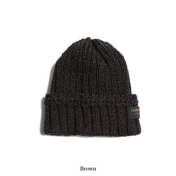 TR24AW-704 LOW GAUGE KNIT CAP (BLACK, BROWN,GRAY),BROWN, small image number 0