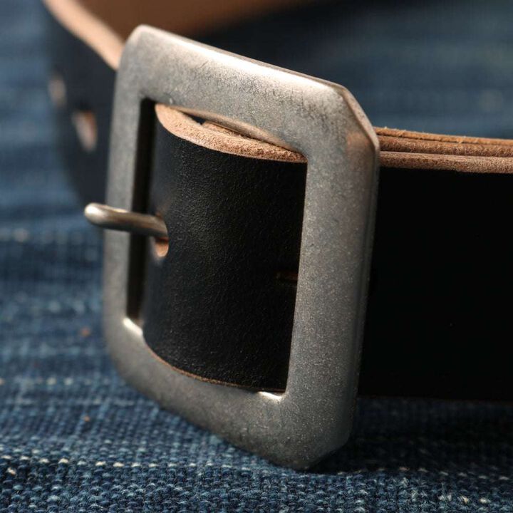 BW-0204 N&J Chromexcel Leather Belt,BLACK, medium image number 3