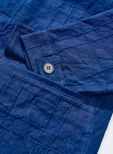 SJSJK26-ARS Indigo Sashiko Lattice Dobby Jacket,, small image number 3