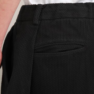 182PT02 Sashiko W-Tuck Pants（BLACK）-BLACK-L,BLACK, small image number 6