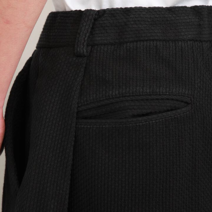 182PT02 Sashiko W-Tuck Pants（BLACK）-BLACK-L,BLACK, medium image number 6