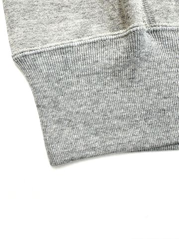 Lot 270 88/12 Heather 4-Needle Raglan Hoodie,GRAY, small image number 2
