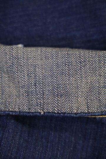 ONI-510-SHMKIWAMI-BE 16oz Natural Indigo Rope Dyed Denim Topping with Beige Semi-Handmade Straight-One Washed-29,, small image number 6