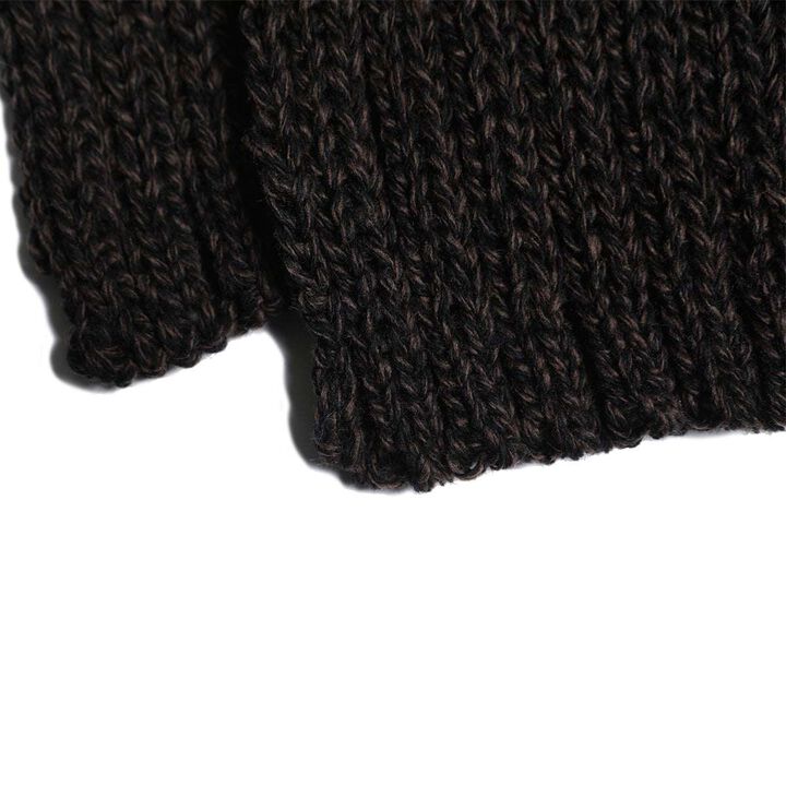 TR24AW-801 Low Gauge Knit Muff (BLACK, BROWN, GRAY),BROWN, medium image number 6