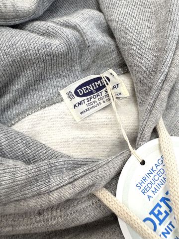 Lot 270 88/12 Heather 4-Needle Raglan Hoodie,GRAY, small image number 9