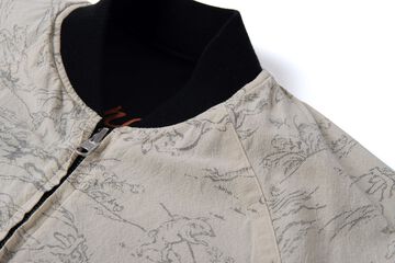 【Pre-Order】4639 Choju Giga Souvenir Jacket,BLACK x IVORY, small image number 4