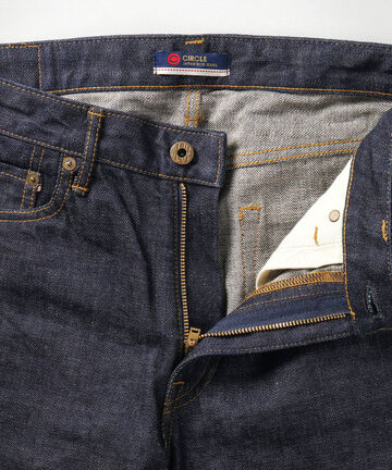 J104 CIRCLE 12.5oz African cotton vintage Selvedge skinny (One washed),, small image number 4