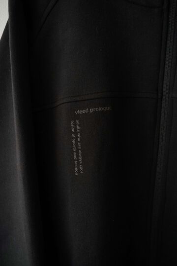 【vleed prologue】VL-004 Multi High Function Double Knit / Zip Hoodie,SUMIKURO x BLACK, small image number 7