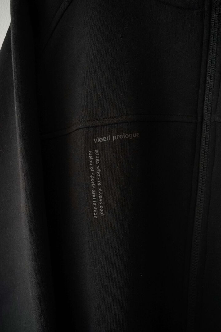 【vleed prologue】VL-004 Multi High Function Double Knit / Zip Hoodie,SUMIKURO x BLACK, medium image number 7