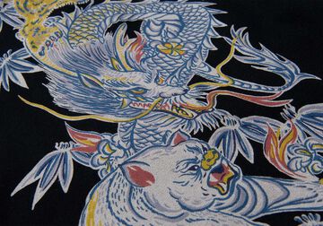 5721 Tornado Pig Aloha Shirt,GREEN, small image number 9