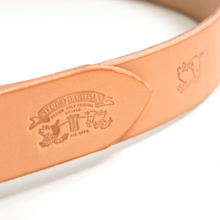 Studio D'Artisan B-82 Benzureza engraved belt (natural),, medium image number 2