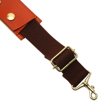 PAILOT RIVER SB-PB (REDMOON) Shoulder Strap SB-PB (Oil Leather Black, Oil Leather Red Brown, Oil Leather Dark Brown, Saddle Leather Natural),OIL LEATHER RED BROWN, small image number 4