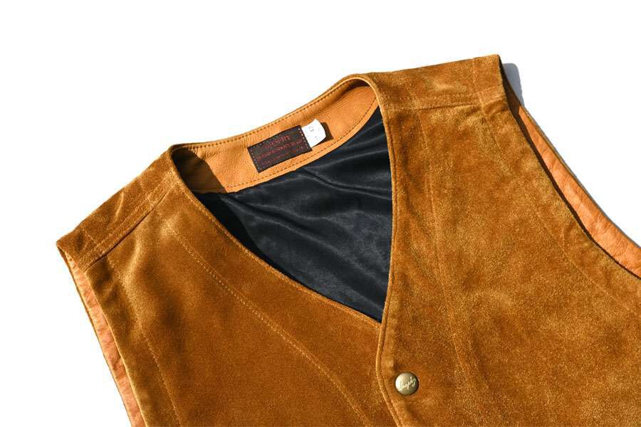 TRL-07 Rancher Vest Steerhide (Gold Yellow)