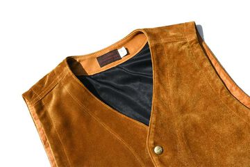 TRL-07 Rancher Vest Steerhide (Gold Yellow),Gold Yellow, small image number 2
