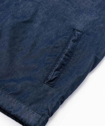 MJK0010M31 GTB NYLON DENIM COACH JACKET-NAVY-S,NAVY, small image number 3