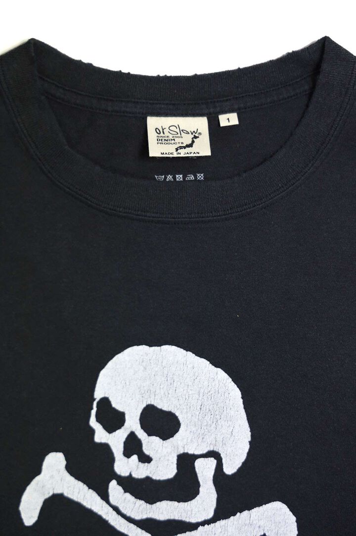 01-0118SK-61 Vintage Fade Skull Print T-Shirt,, medium image number 2
