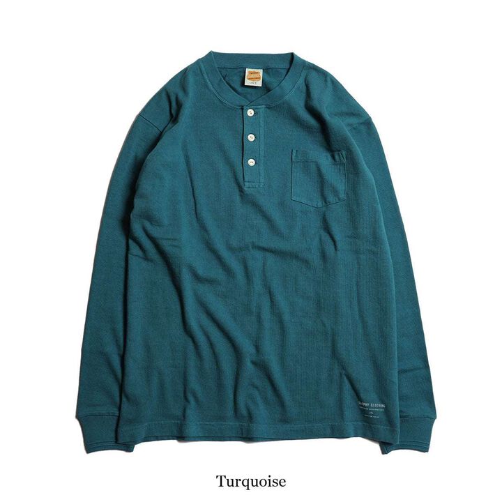 TE-14 OD Henley Long Sleeve Tee Shirt	-NATURAL-42,NATURAL, medium image number 17