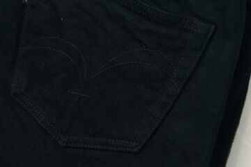 S710NBKII 17OZ BLACK DENIM SLIM FIT STRAIGHT-One Wash-29,, small image number 6