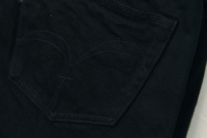 S710NBKII 17OZ BLACK DENIM SLIM FIT STRAIGHT-One Wash-29,, medium image number 6