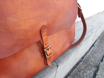 VS-248L LEATHER POSTMAN SHOULDER BAG TYPE-1 (MASTARD CAMEL),, small image number 6