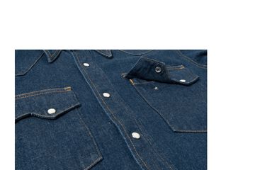 D5701 12.8oz Natural Indigo Denim Western Shirts -One Wash-46,, small image number 7