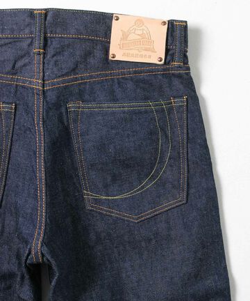 G003-MZ 14.7oz Copper Label Classic Wide Straight Zipper Fly Jeans-One Washed-28,, small image number 10