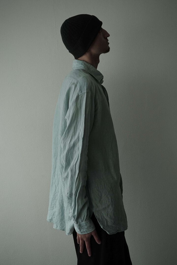 【CAPERTICA】CAP710SH12 Sunny Dry Linen / F/F Shirts,OFF BLACK, medium image number 21