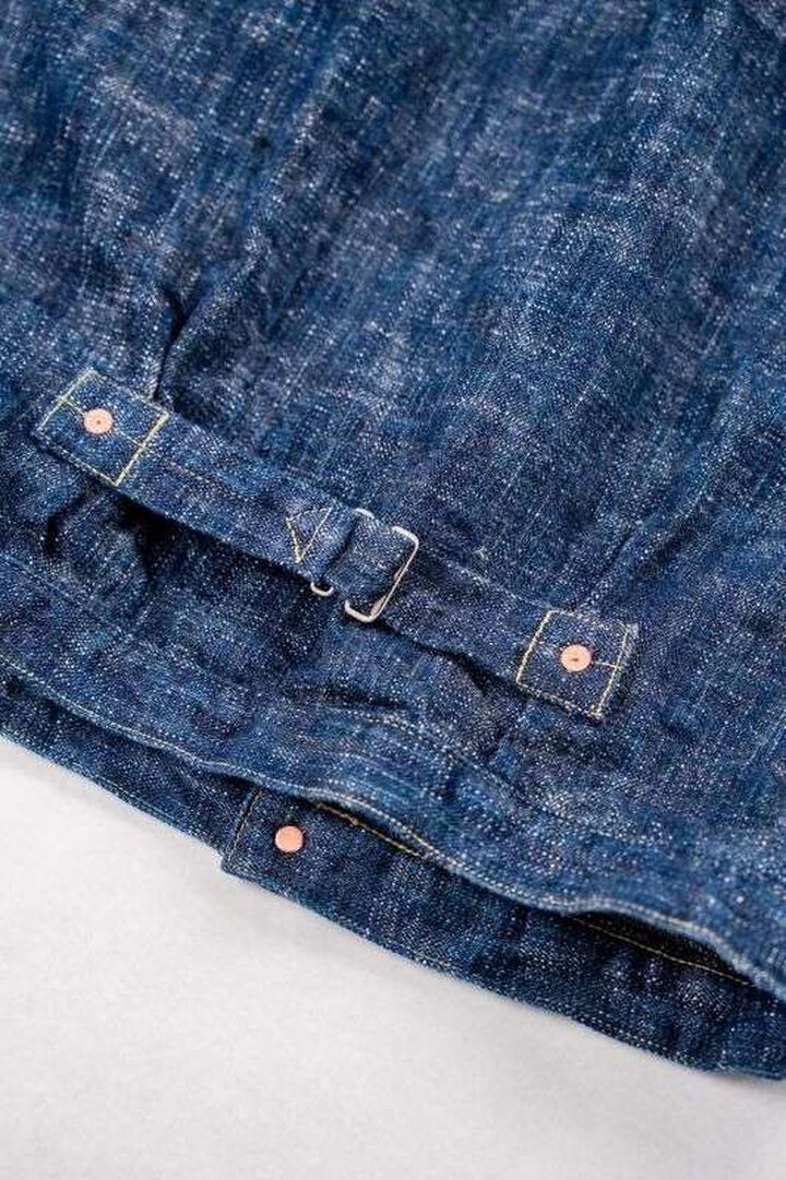 GZ-SKGJ1ST-GRN 15oz Skein (Kase) Dyed JEAN JACKET -WWII 1ST- (GREEN INDIGO),, medium image number 6