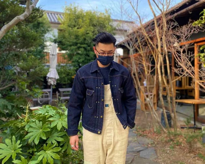 GZ-111MJ-0301 JEAN JACKET GZ111MJ - 16OZ Left-woven,, medium