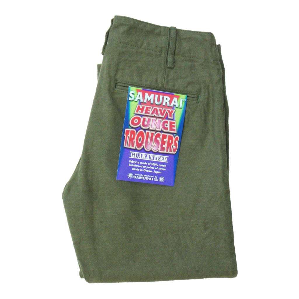 DENIMIO | SJ42BP 15oz Heavy Back Satin Trousers