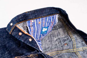 GZ-15SLSTSK-0611 15oz Kase (Skein) Dyed Slim Straight Jeans GRN,GRN, small image number 8