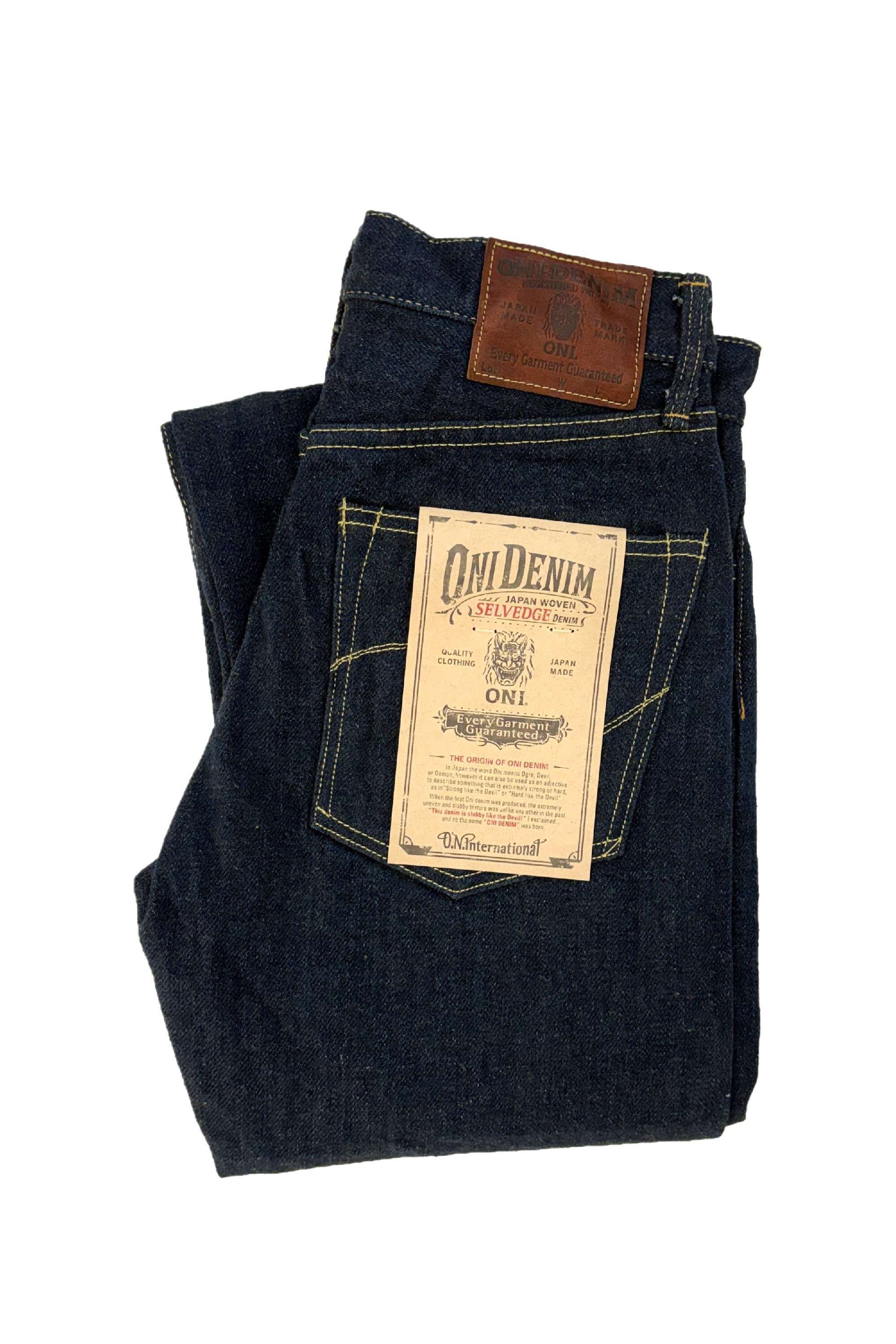DENIMIO | ONI288ZR-OLV 20oz Secret Denim weft Olive Regular Straight
