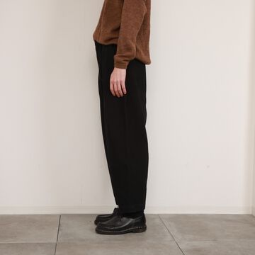 182PT02 Sashiko W-Tuck Pants（BLACK）-BLACK-L,BLACK, small image number 12