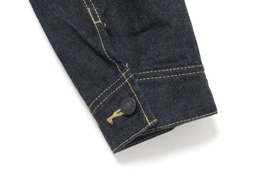 D4557 14oz Western Denim Jacket-One Wash-38,, small image number 4