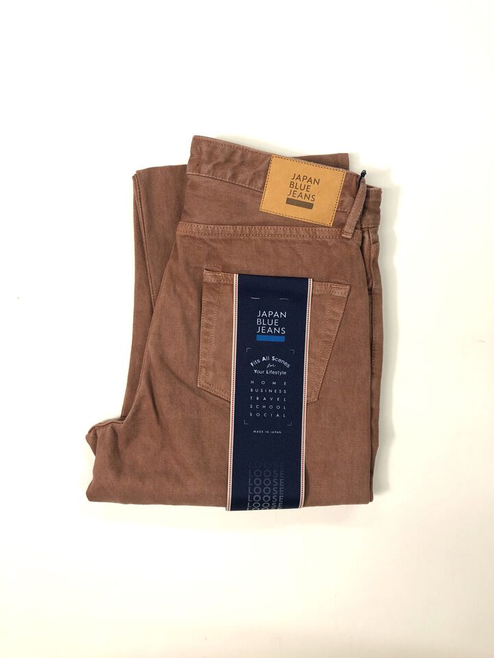 JBAG1570 13.5oz Selvedge ID KAKISHIBU Garment dye LOOSE STRAIGHT,, medium