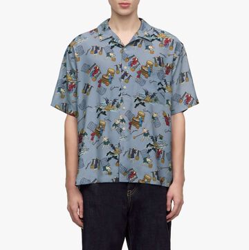 MMSS6005 RAYON S/S SHIRT,BLACK, small image number 10
