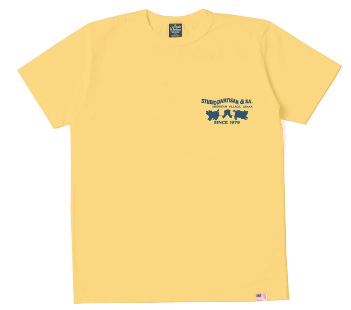 8153 USA Cotton Standard Print T-Shirts,WHITE, medium image number 4