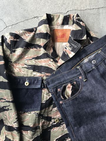 TCBDMCHJKTCAMO TCB JEANS x DENIMIO Tiger Camo Chore Jacket,, small image number 2