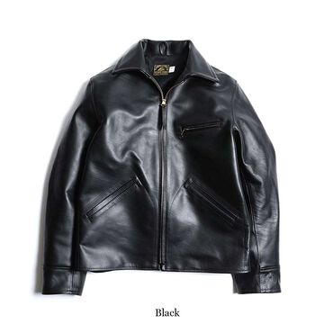 TRL-08 Humming Bird Horsehide Jacket,BLACK, small image number 0