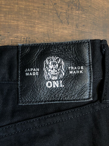 ONI566-13BK 13oz Jet Black Denim Semi Tight Straight,, small image number 3