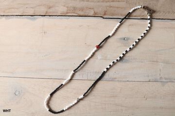BR-8466 BEADS NECKLACE (6COLORS),NAVY, small image number 2