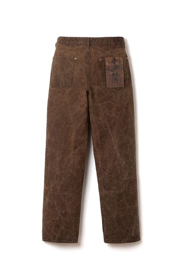 【Pre-Order】1940 13oz Hand-Dyed Kakishibu-zome Duck Pants Wide Straight,KAKISHIBU, small image number 1
