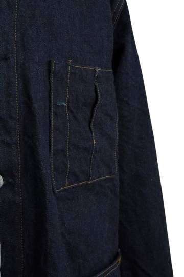 XX604 (001) 12oz Natural Indigo Selvedge Denim – Coveralls, 100% Organic Cotton from Five Continents,, small image number 4