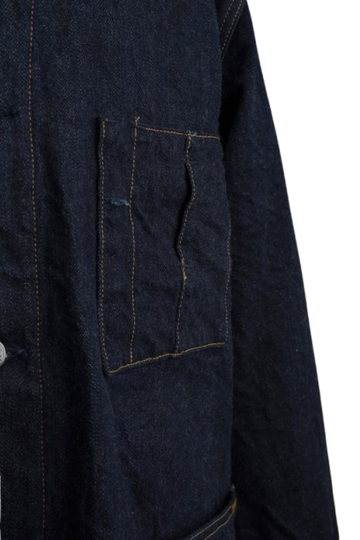 XX604 (001) 12oz Natural Indigo Selvedge Denim – Coveralls, 100% Organic Cotton from Five Continents,, medium image number 4