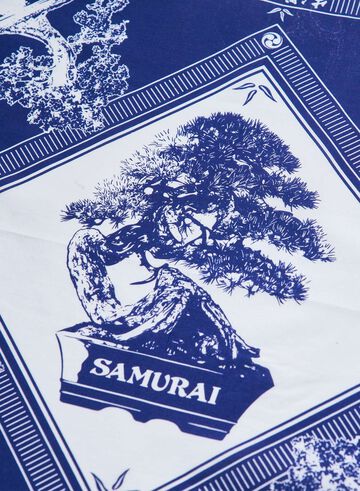 SJ-BANDANA-01 "BONSAI" COTTON BANDANA,RED, small image number 2