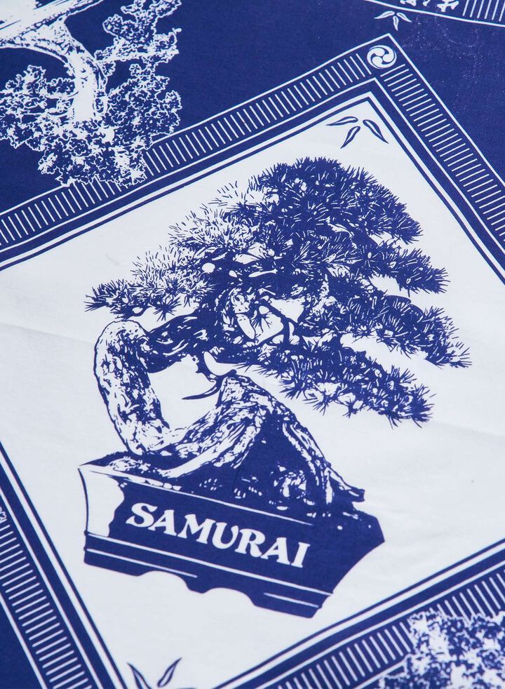 SJ-BANDANA-01 "BONSAI" COTTON BANDANA,RED, medium image number 2