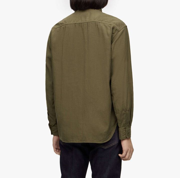 MMLS6006 LINEN L/S SHIRT,KHAKI BEIGE, KHAKI BEIGE, KHAKI BEIGE, medium image number 2