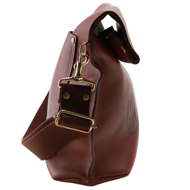 PAILOT RIVER PR-OVNM-SBW (REDMOON) Shoulder Bag PR-OVNM-SBW (Oil Leather Black
 Oil Leather Red Brown
 Oil Leather Dark Brown
 Oil Leather Camel Brown),OIL LEATHER RED BROWN, medium image number 4