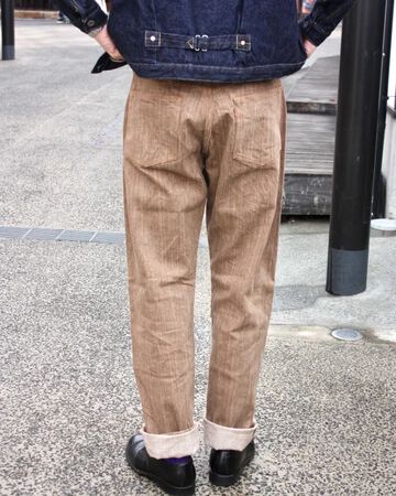 GZ-NPST-KAKI 13oz Natural Dyed Nep Straight Jeans Kakishibu,, small image number 10