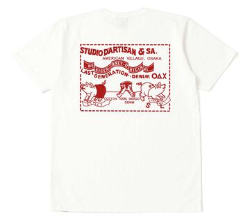 8153 USA Cotton Standard Print T-Shirts,WHITE, small image number 1